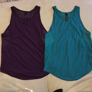 Two 90degree workout tanks